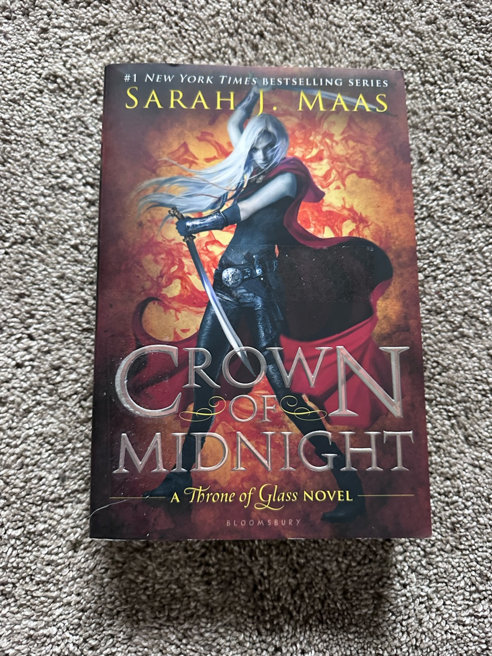 Crown of Midnight by Sarah J Maas -OOP Cover Original Throne of Glass Series